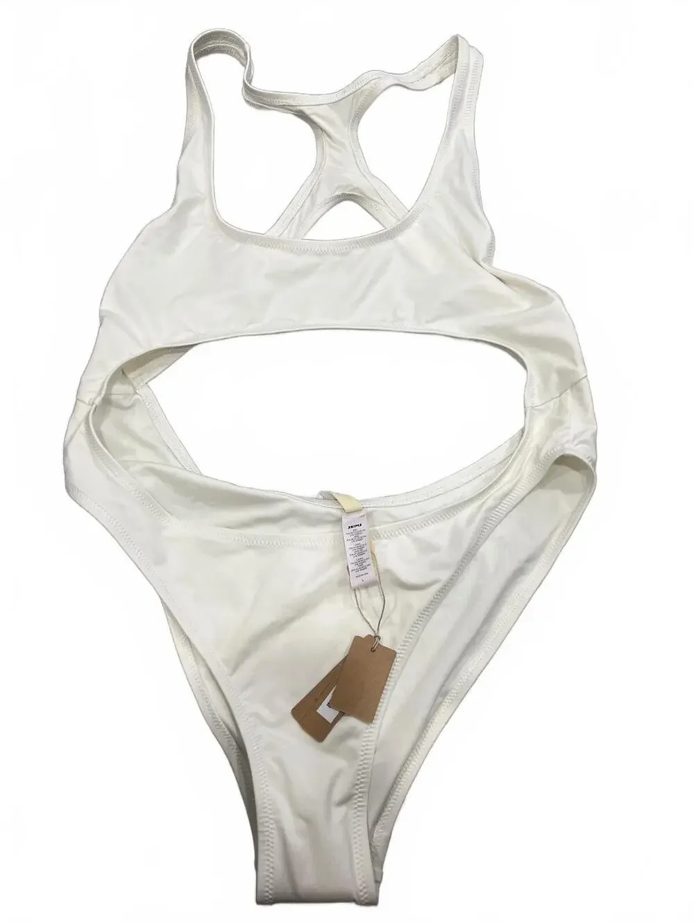 SKIMS Signature Swim Cut Out Monokini Racerback One Piece Marble